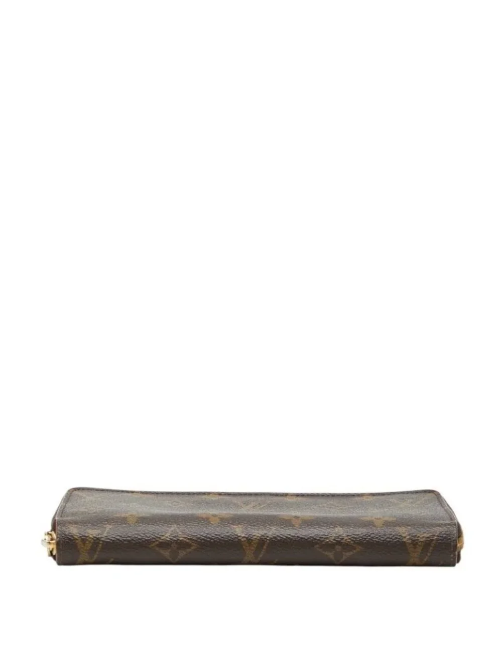 Louis Vuitton Monogram Zippy Wallet Zip Around Brown Rose Ballerine Leather